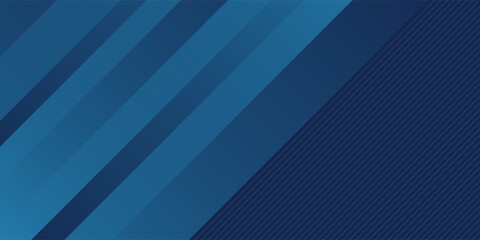 Obraz premium Dark blue gradient background with abstract graphic elements for presentation background and web header design. Suit for business, corporate, institution, party, festive, seminar, and talks.