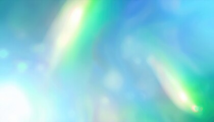  ethereal holographic blur with pastel blue and green light streaks for modern web design, print, app background, or branding graphic