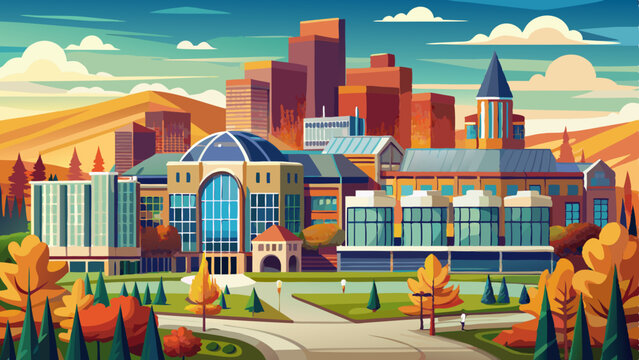 Calgary, Alberta - Buildings on the SAIT campus in Calgary. very beautiful