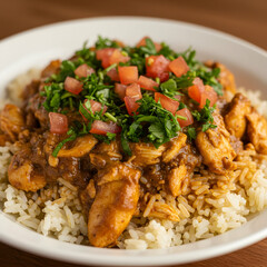 Fototapeta premium Chicken Tikka Masala Recipe: Easy Indian Curry