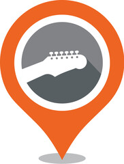 Music fest icon logo vector