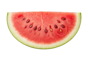 PNG Fresh half moon watermelon slice on black background