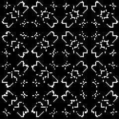 Abstract texture for fabric print, card, table cloth, furniture, banner, cover, invitation, decoration,weaving, plaid,wrapping,knitting. Repeating pattern.Black and 
white color.
