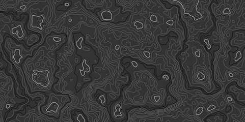 Geographic contour map. Abstract outline grid.Retro topographic map.vector illustration.