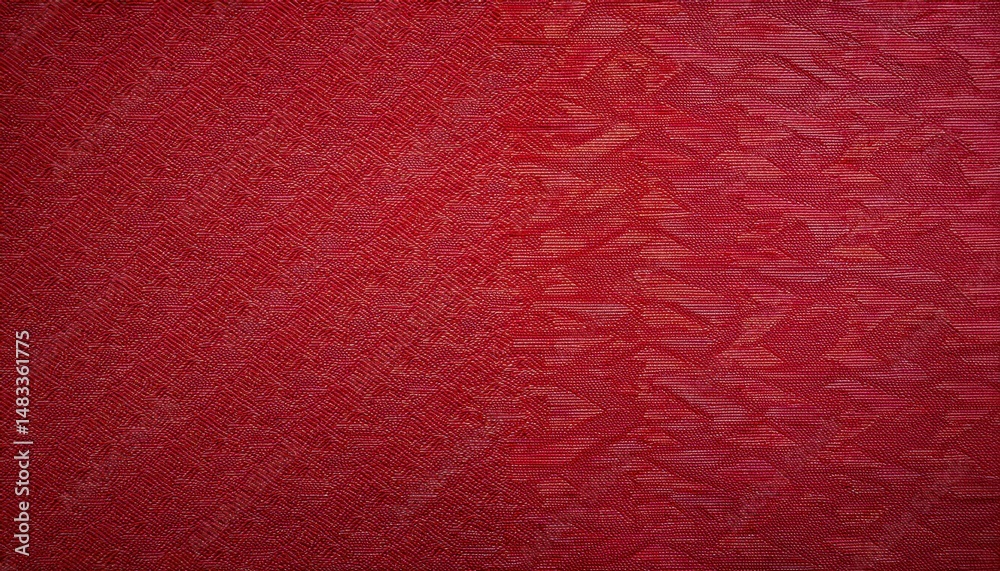 Poster deep red embossed textile with abstract wave pattern for luxury branding, print, packaging, web back