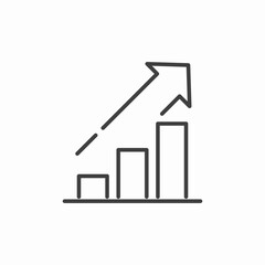 business growth success icon sign vector
