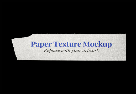 Paper Mockup Texture Letterhead Template Branding Identity Blank Poster Flyer Piece Torn Ripped