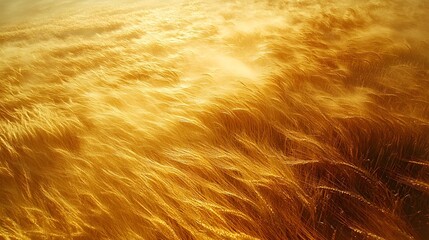 Fototapeta premium Vast wheat field swaying in the wind with undulating patterns