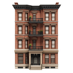 Obraz premium architectural model of classic 19th century residence 