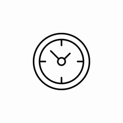 clock time icon sign vector