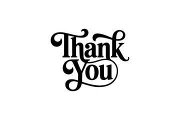 Thank you typography