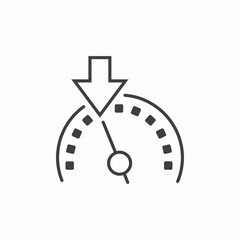 cruise control active icon sign vector