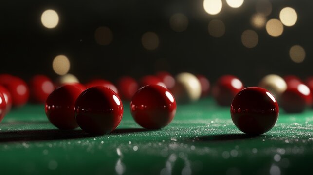 Intense professional snooker match in progress championship arena gigapixel image dynamic atmosphere close-up view snooker action
