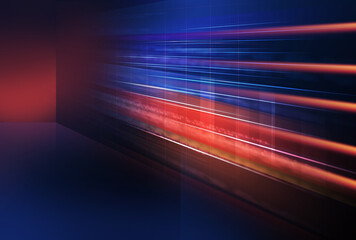 News studio background with transmission lines 