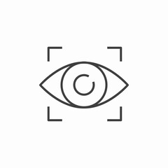 driver attention monitor icon sign vector