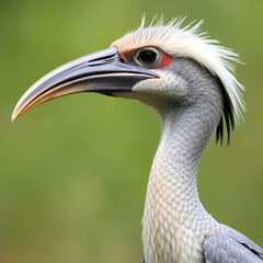 Shoebill (Balaeniceps rex) portrait, Mabamba Swamp, Uganda.