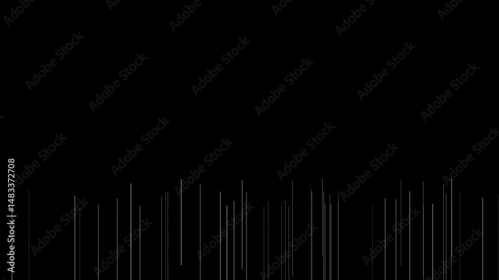 Sticker abstract lines black minimalist background texture 4k animation