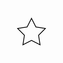 Obraz premium five pointed star icon sign vector
