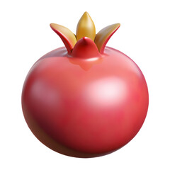 red apple on white background