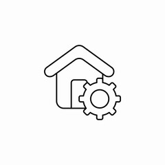 home management settings or maintenance icon sign vector