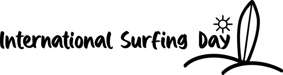 surfing day vector isolated on transparent background for poster,banner,flyer