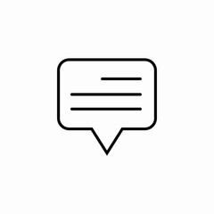 message bubble with text messenger interface icon sign vector