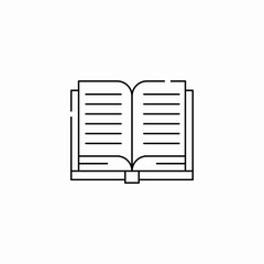 open book icon sign vector