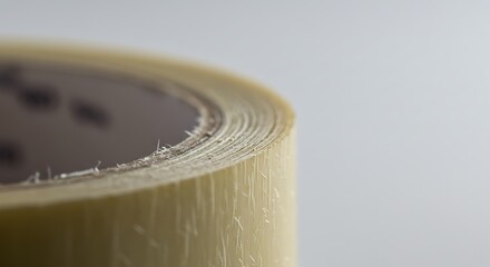 Adhesive Tape Roll Close Up Surface Texture