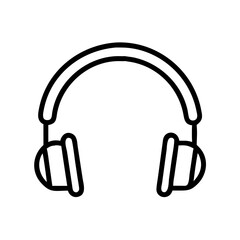 Headphones Icon Representing Audio Device – Music and Sound Accessory Symbol