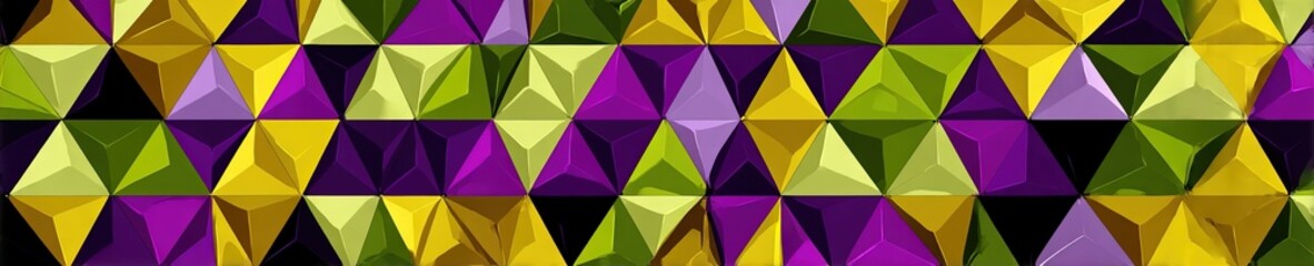 Obraz premium purple gold green geometric abstract pattern