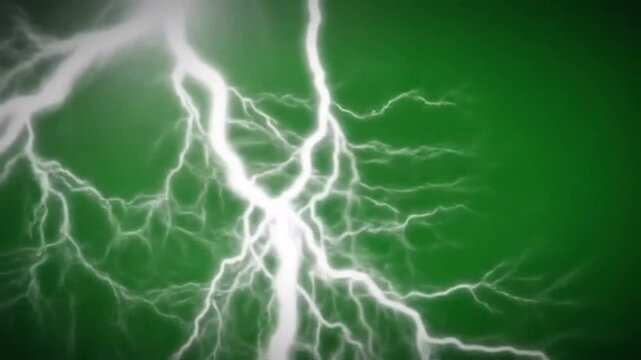 lightning in the night sky