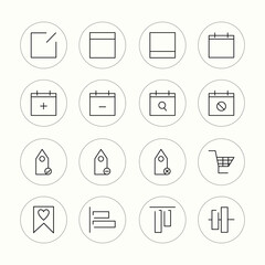 Vector icon set of business. Vector icon set of financial. Vector UI Illustration Business Finance Concept