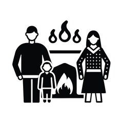 Family Hearth Fire Warmth Cozy Home Winter Togetherness Love