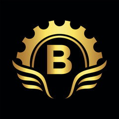 Club Community Logo combine with letter B vector template