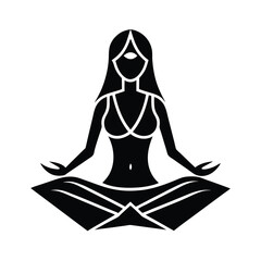 Woman Meditating Yoga Pose Spiritual Third Eye Enlightenment