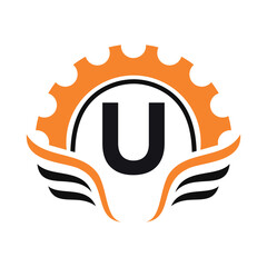 Club Community Logo combine with letter U vector template