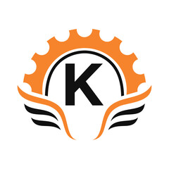 Club Community Logo combine with letter K vector template