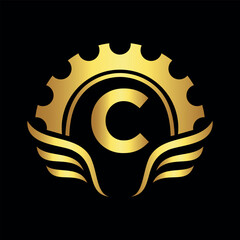 Club Community Logo combine with letter C vector template