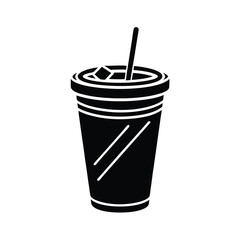 Iced Beverage Disposable Cup Straw Refreshing Drink Cold Summer