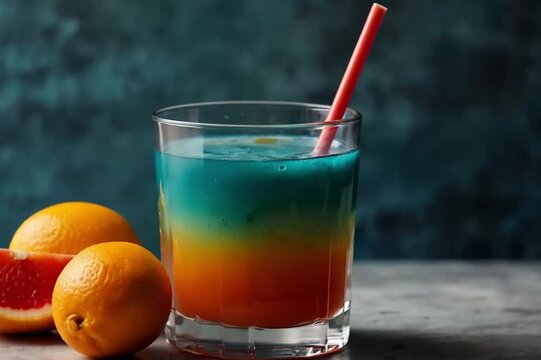 Aqua Nectar Juice Video. Ai generated.