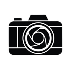 Black Camera Icon Photography, Aperture, Shutter, Lens, Digital