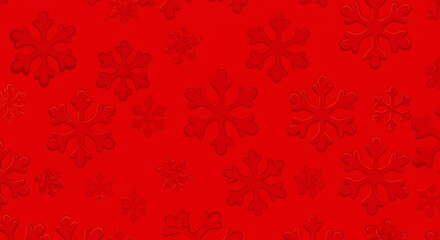 Fototapeta premium Crimson Snowflake Dance