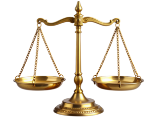 Luxurious Gold-Plated Balance Scale with Artistic Engravings, Transparent Cutout