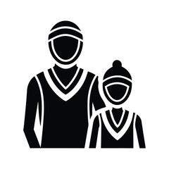 Winter Sports Couple Icon Skiing, Snowboarding, Hat, Jacket