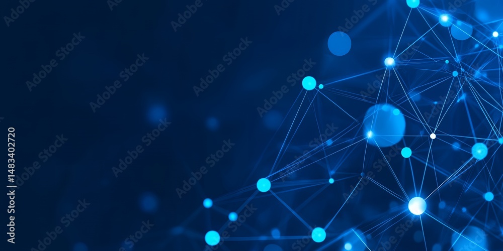 Poster abstract network connection digital data flow technology background image digital network technology