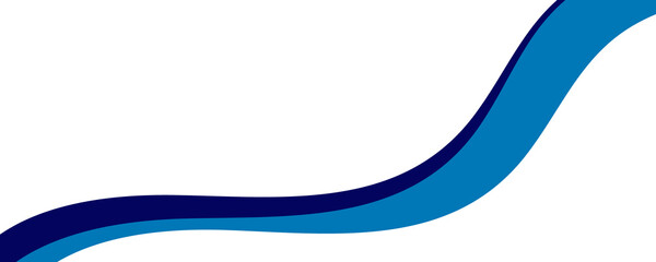 Blue Curved Abstract Business Background with White Space for Corporate Banner or Presentation	