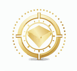 Golden luxury logotype template