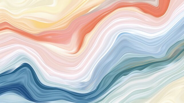 Abstract swirling design of pastel colors