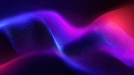 Dark blue violet purple magenta pink burgundy red abstract background for design. Color gradient, ombre. Wave, fluid. Bright light wavy line, spot. Neon, glow, flash, shine.