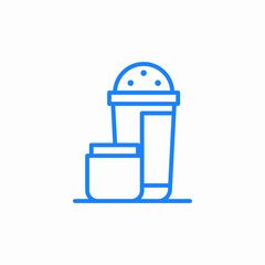 deodorant roll icon sign vector